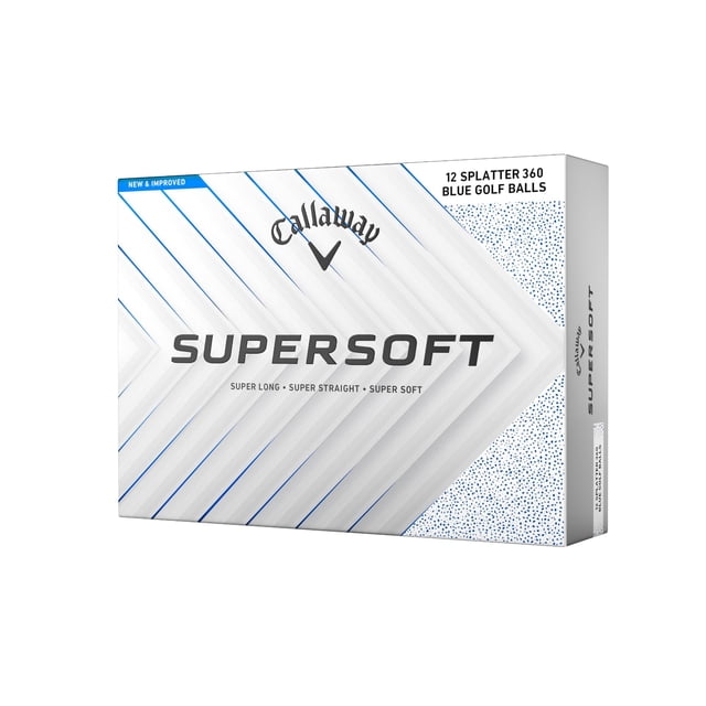 Pelotas de golf Callaway Supersoft 2025 Blue Splatter