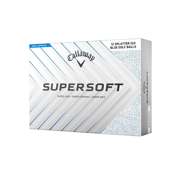 Pelotas de golf Callaway Supersoft 2025 Blue Splatter