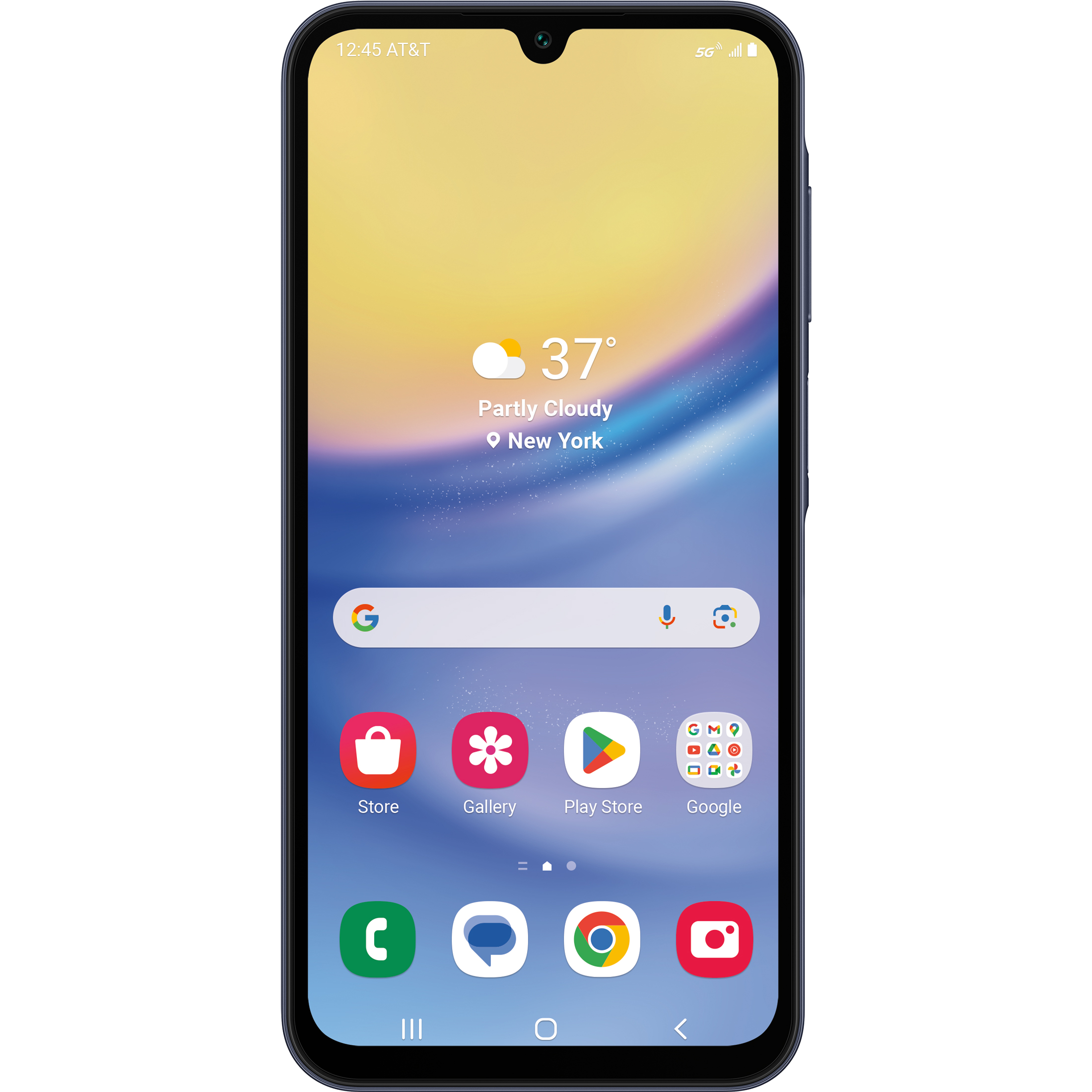 AT&T Samsung Galaxy A15 5G, 64GB, Blue Black - Prepaid Smartphone