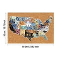 thumbnail image 3 of US Map Print Brown Floor Mat, 3 of 5
