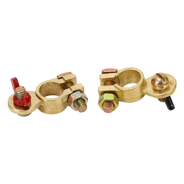 2 Conectores De Terminal De Batería, Extremos De Cable De Batería, 12 V 24 V, Conector De Terminal De Batería De Coche Marino, Abrazadera De Terminal De Batería, Conectores De Batería De Latón, Conect