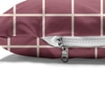 thumbnail image 4 of Grid Pet Bed, Rhythmic Simplistic Mesh Motif Bicolored Crisscross Illustration Pattern, Resistant Pad for Dogs and Cats Cushion with Removable Cover, 24" x 39", Mauve Taupe Champagne, by Ambesonne, 4 of 4