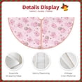 thumbnail image 4 of Daiia Cute Pig Drawing Merry Christmas Tree Skirt , Xmas Large Lace-up Tree Skirt, Santa Snowflakes Rustic Home Decorations New Year Party Farmhouse Decor-30", 4 of 7