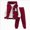 PP175-Red, variant on 7-8 Years Child Boys Girls Waffle Knit Sweatshirt Pullover Tops Casual Pants Fall Winter Outfit Set Tracksuit Sports Suit Sets School Clothing Sets