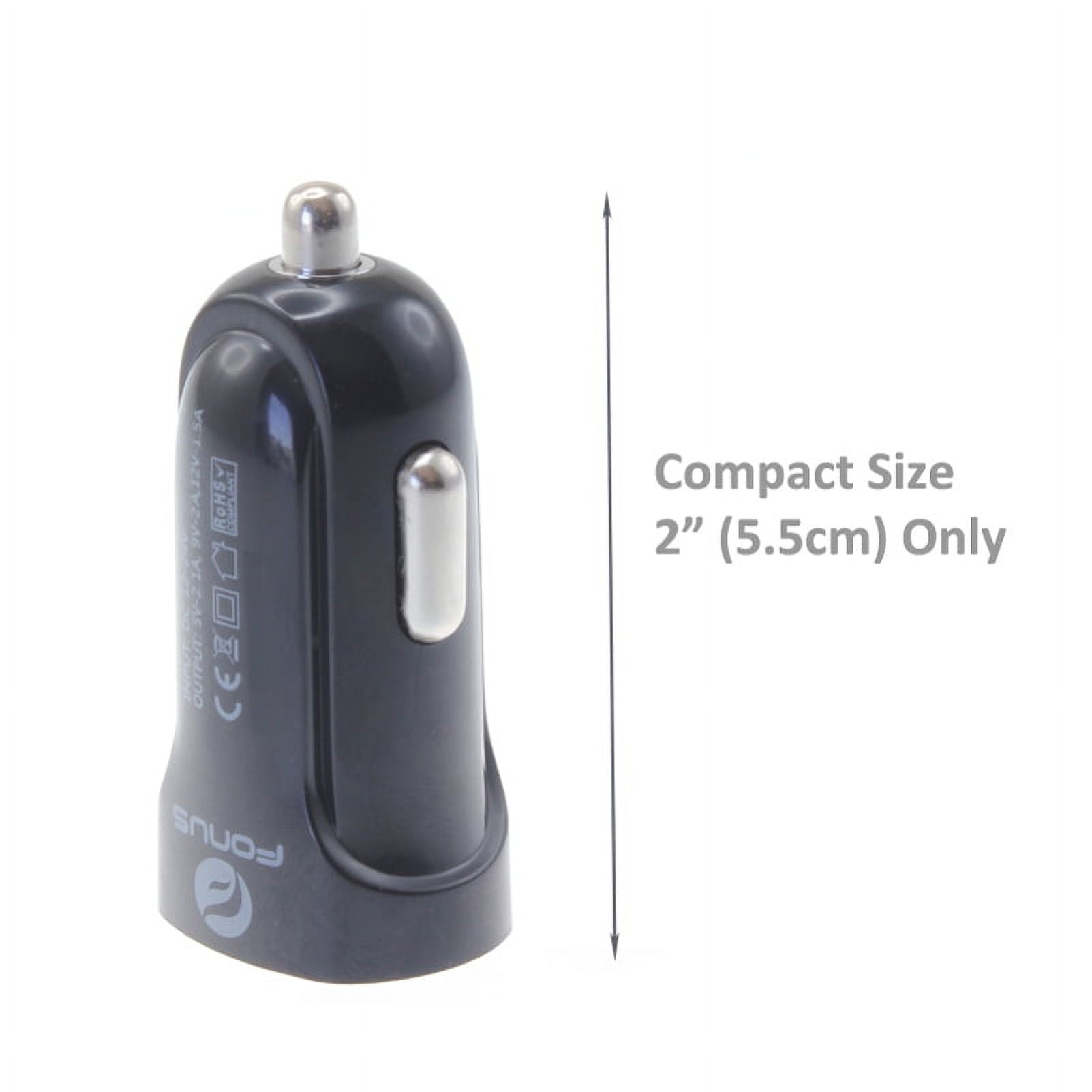 Type-C Retractable USB Cable w Fast USB Port 18W Car Charger W6A for RED Hydrogen One - Samsung Galaxy Tab S3 9.7 S9 Plus, S8+ S8, S10e S10 Plus active 5G Note 9 8 10 Plus A9 A50 A20 A10e