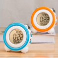 thumbnail image 4 of Loud Alarm Clock Non Ticking Bedside Battery Powered With Snooze Dual Alarm Night Light, 4 of 5