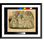 Historic Framed Print, Godey's fashions for December 1861.Capewell & Kimmel, sc. - 2, 17-7/8" x 21-7/8"