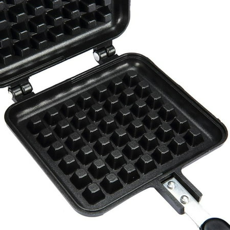 

Black Waffle Maker Non Stick Cake Baking Mold Frypan Double Face Waffle Frying Pan Kitchen Waffle Maker Mold
