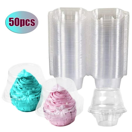 

Independent Cupcake Container Disposable Transparent Single Cup Cake Container Christmas Halloween Decorations Outdoor Led Lights Wall Stickers Fall Home Decor Kitchen Essentials 818H 8825
