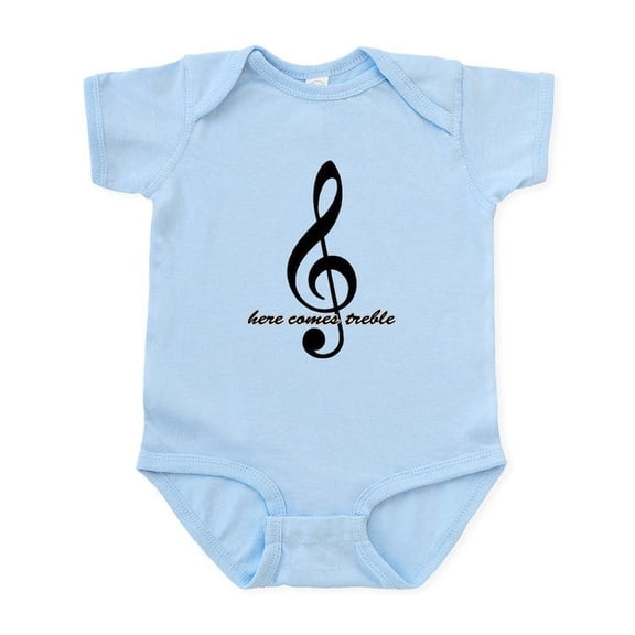 CafePress - Trebletshirtoutlcopytreble2a Body Suit - Baby Light Bodysuit, Size Newborn - 24 Months