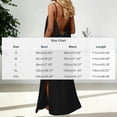 thumbnail image 4 of Cami Dresses for Women Sleeveless Cami Lounge Dress Backless Summer Split Dress Beach Maxi Sundresses with Back Tie, 4 of 7
