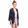 thumbnail image 1 of FashionOutfit Women's Floral Short Sleeve Open-Front Kimono Style Cardigan, 1 of 4