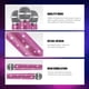 thumbnail image 4 of Soporte de micrófono Threan Fake Mic Bling con diamantes de imitación, 2 unidades, rosas, 4 of 6