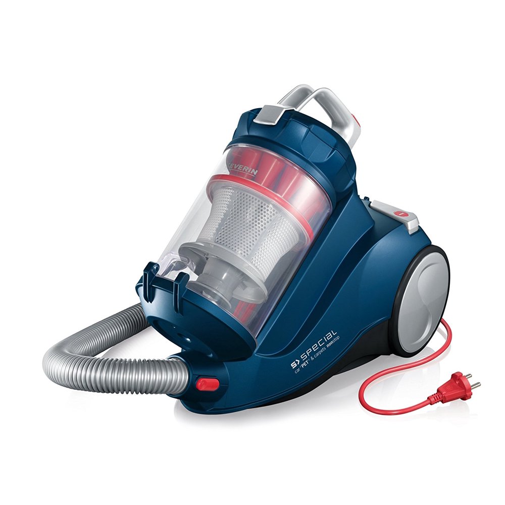 Severin SSpecial Bagless Canister Vacuum Cleaner, Corded,Ocean Blue