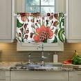thumbnail image 5 of Coolnut Paisley Floral Kitchen Curtains 2 Panels, UV Protected Tier Curtains Half Window Curtains for Guest Room Bathroom Sink Laundry Room Basement,24"x 27", 5 of 6