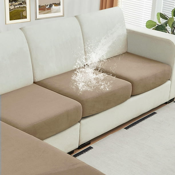 Funda de sofá NAISI de terciopelo impermeable de 3 piezas