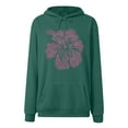 thumbnail image 6 of adviicd Hoodies for Women Oversized Printed Sweatshirts Fall Fashion Outfits 2025 Casual Sweaters Tops Workout Winter Clothes (Dark Green, XXL), 6 of 6