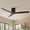 Style B: Matte Black+Walnut Wood Blade+NO Light, variant on HMYG 52 inch Indoor Farmhouse Rustic Ceiling Fan Matte Black with 3 Solid Wood Blade Remote Control Reversible DC Motor