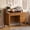Rustic Brown, variant on Catrimown Computer Desk with Drawers, 47.2 inch White Desk with Monitor Stand, Home Office Desk with Hutch Shelf for Small Space, White