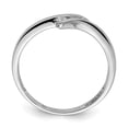 thumbnail image 3 of Auriga Fine Jewelry 925 Sterling Silver Rhodium Plated CZ Ring for Women Size 8, 3 of 6