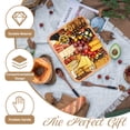 thumbnail image 7 of GIRACOA Charcuterie Board with Clear Lid & Handle – 4 Cheese Tools Included, Compartmentalized Cutting Board for Parties, Travel & Picnics, 7 of 7
