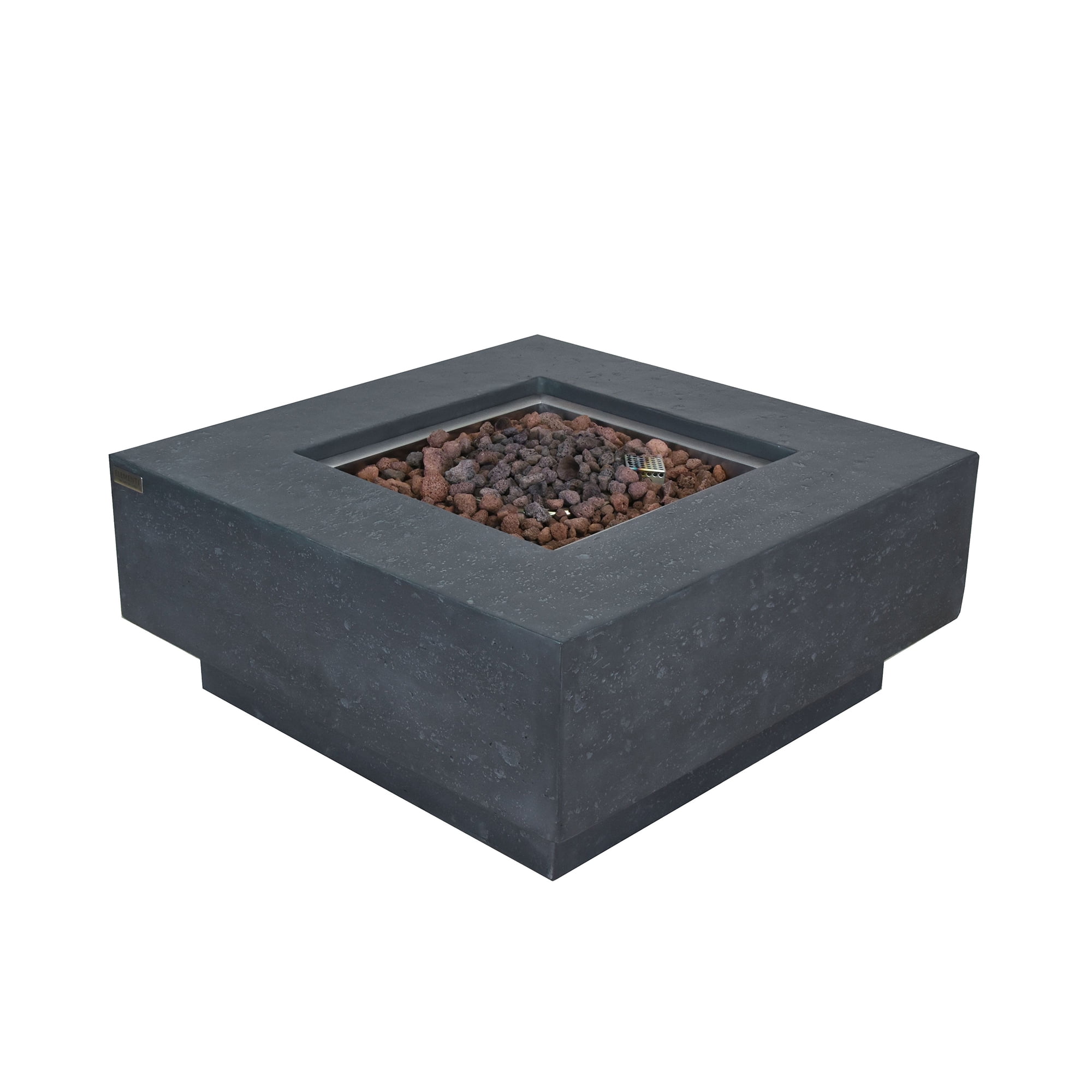 Elementi Manhattan Concrete Outdoor 45,000 BTU Natural Gas Fire Table