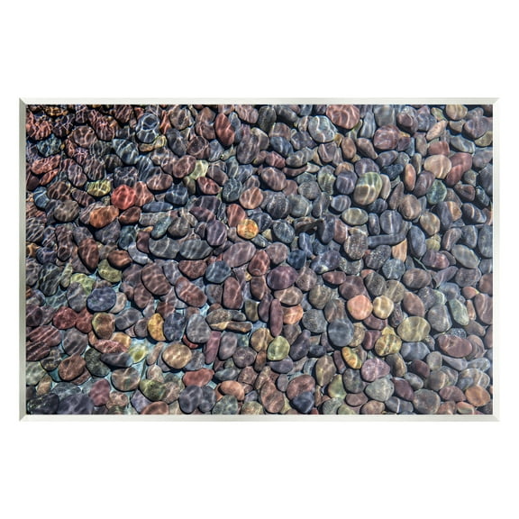 Stupell Ocean Ripples Underwater Pebbles Landscape Photography Wall Plaque Unframed Art Print Wall Art