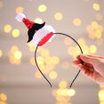 thumbnail image 3 of Paquete de 2 diademas navideñas, diademas con gorro de Papá Noel con astas de reno para fiestas navideñas (estilo 3) Sailing Electrónica, 3 of 5