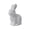 White, variant on Easter Bunny Decor Set - 3D Craft-Grade Resin Figurines for Entryway/Mantel/Garden Displays | Waterproof & UV-Resistant Indoor-Outdoor Decorations