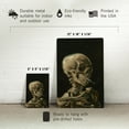 thumbnail image 5 of Head of a Skeleton with a Burning Cigarette (Vincent Van Gogh) c. 1886, Masterpiece Classic (12x18 Aluminum Art, Indoor Outdoor Metal Sign Decor), 5 of 5