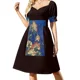 thumbnail image 1 of Vestido de manga corta "Flores" de Katsushika Hokusai (reproducción) Vestido de noche para mujer Vestidos de cóctel, 1 of 7