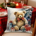 thumbnail image 2 of YIKA Christmas Tree Snowflake Reindeer Pillowcase Christmas Pillow Cover Holiday Decoration Sofa Decoration Linen Pillow Home Sofa Holiday Decoration Pillow Cover B, 2 of 6
