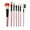 B, variant on kayannuo 7 Pcs Wood Makeup Brush EyeShadow Brush Cosmetics Blending Brush Tool