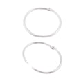 thumbnail image 5 of 3pcs 50mm Inner Dia Book Office Metal Loose Leaf Binder Hinge Snap Ring Keyring, 5 of 5