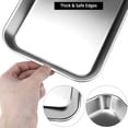 thumbnail image 2 of Stainless Steel Tray, Surgical Tray, Silver, Rectangular, Polished, Curly Edge Design, 2 of 4