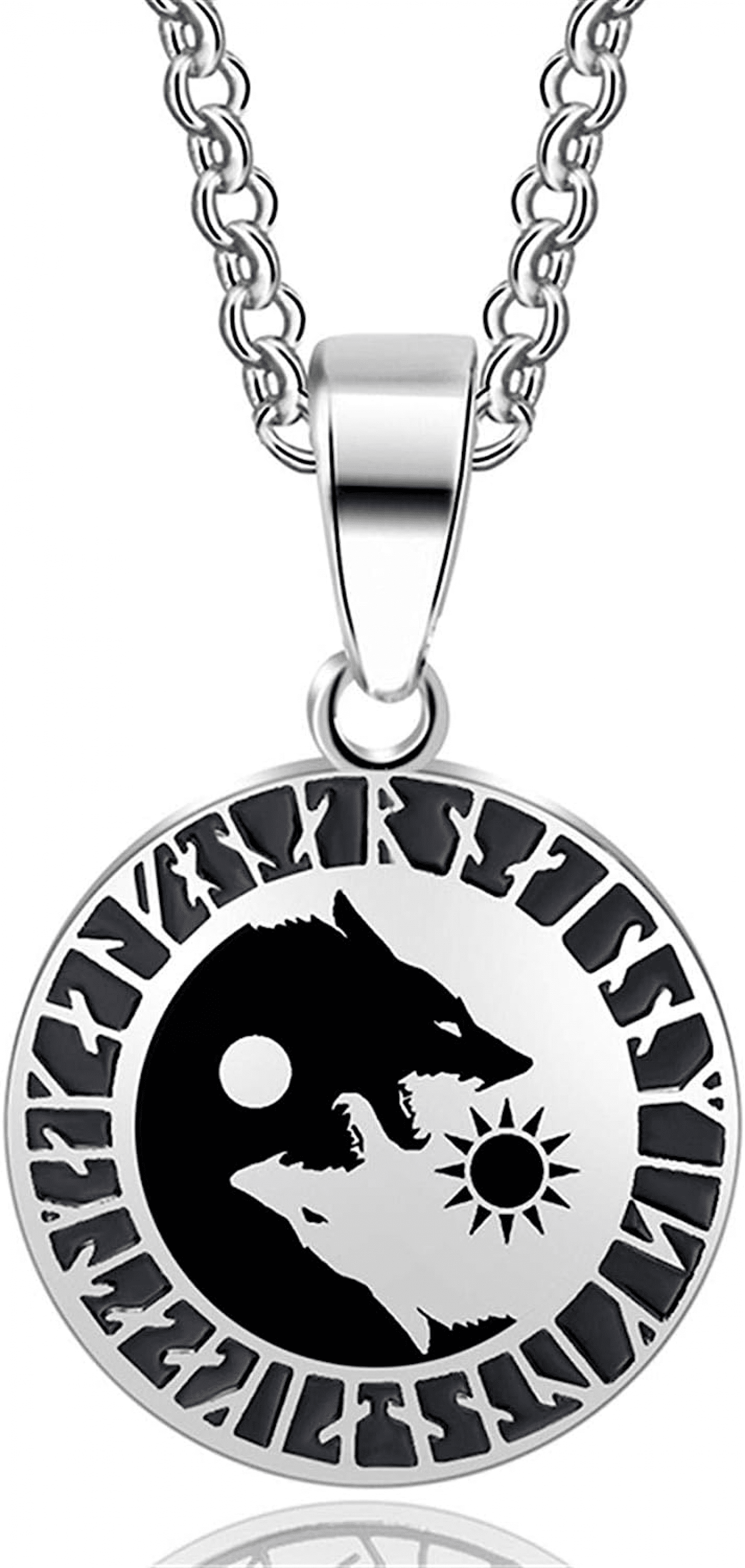 Starchenie Wolf Necklace for Women Men Sterling Silver Howling Pendant 商品を価格比較 