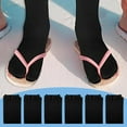 thumbnail image 5 of 6 pairs Flip Flop Socks, Elastic Tabi Socks Cotton Split Two Toe Socks Non Slip Ankle Socks with Toes for Women Men White, 5 of 5