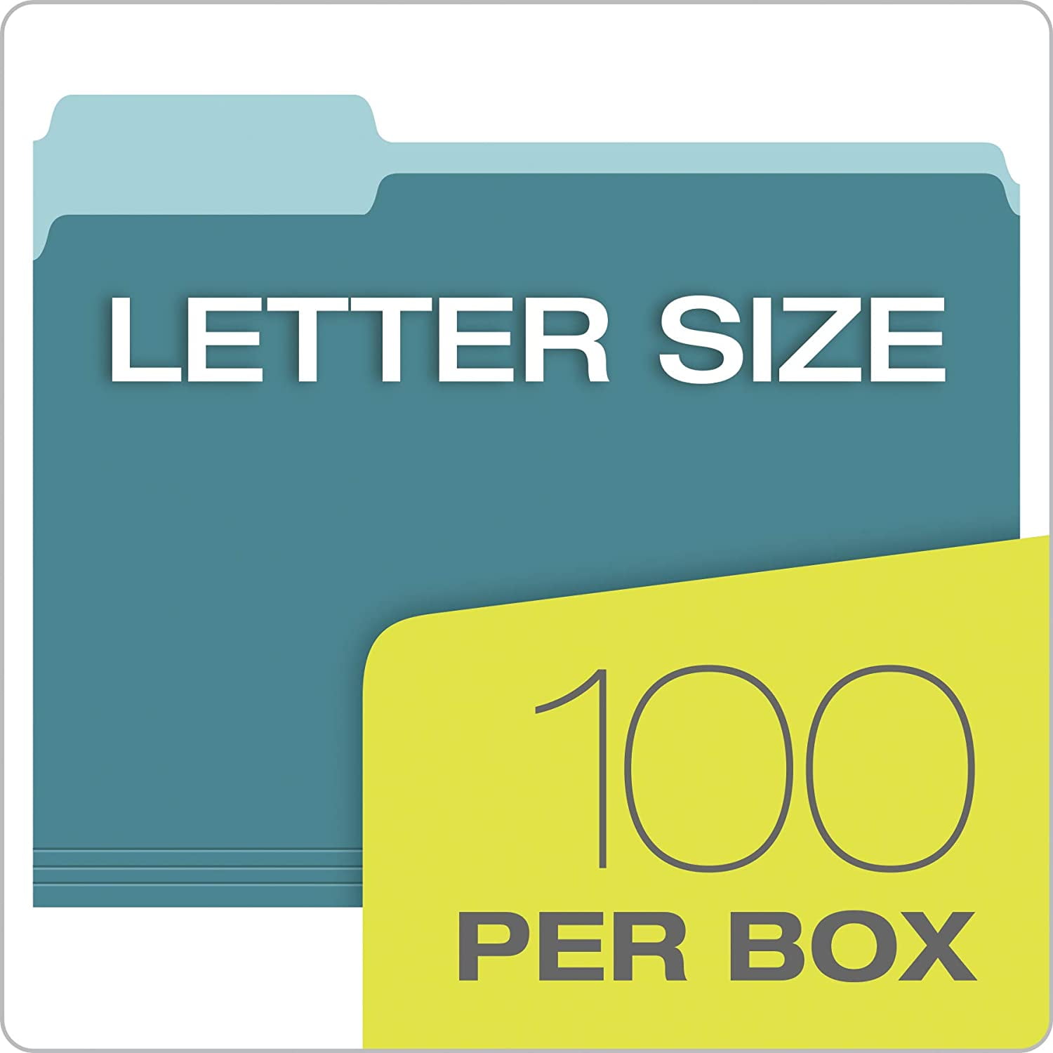 Pendaflex 1/3 Tab Cut Letter Recycled Top Tab File Folder