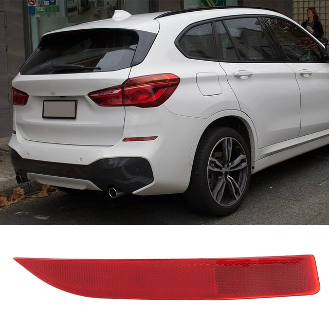 Rear Bumper Reflector Light Lamp, Rear Bumper Reflector Strong Retroreflection Waterproof Surface Fit for X1 SERIES F48 2015-2016