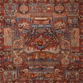 thumbnail image 1 of Ahgly Company Indoor Square Traditional Saffron Red Animal Area Rugs, 7' Square, 1 of 6