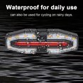 thumbnail image 4 of TFixol Wireless Remote-Controlled Bicycle Tail Light with Turn Signals for Night Riding Safety, USB Rechargeable, Waterproof, Black/Silver, 4 of 6