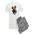thumbnail image 1 of CafePress - Boston Terrier Reindeer - Men's Light Pajamas, 1 of 1