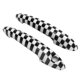 thumbnail image 4 of Cubierta de manija de puerta de coche, 1 par de pegatinas de manija de puerta de coche, accesorios exteriores con reemplazo de ojo de cerradura para R50 R52 R53, 4 of 5