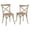 Gray, variant on Elm Wood Walnut Dining Side Chair Modern 34.5"H x 39"W x 21"D Assembled