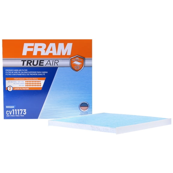 FRAM CV11173 TrueAir Premium Cabin Air Filter with N95 Grade Filter Media for Select Nissan Vehicles