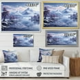 thumbnail image 4 of Designart "Harmonious Blue Peaks Of The Mountain" Landscape Mountains Floater Framed Wall Art Prints, 4 of 5