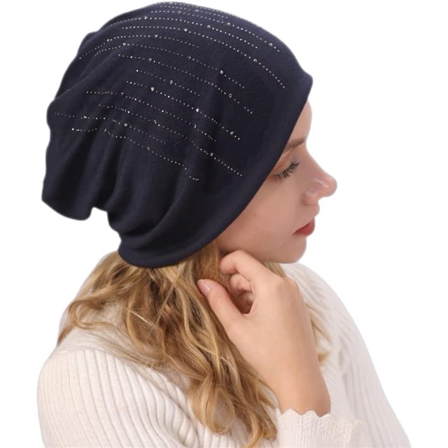 GHSDFBB Bonnets Tricotés pour Femmes Bonnet Ample Surdimensionné Bonnet d'Hiver pour Femmes