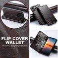 thumbnail image 5 of Dteck for iPhone 16 Pro Case Wallet, Shockproof Magnetic Kickstand Credit Card Holder Leather Folio Case Flip Stand Cover for iPhone 16 Pro, Brown, 5 of 5