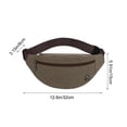 thumbnail image 4 of Lekihaqq Canvas Sling Bag For Men Crossbody Chest Pack Multi Pocket Adjustable Strap Waist Pack Lightweight Shoulder Bag Casual Travel Outdoor Daypack Black, 4 of 7