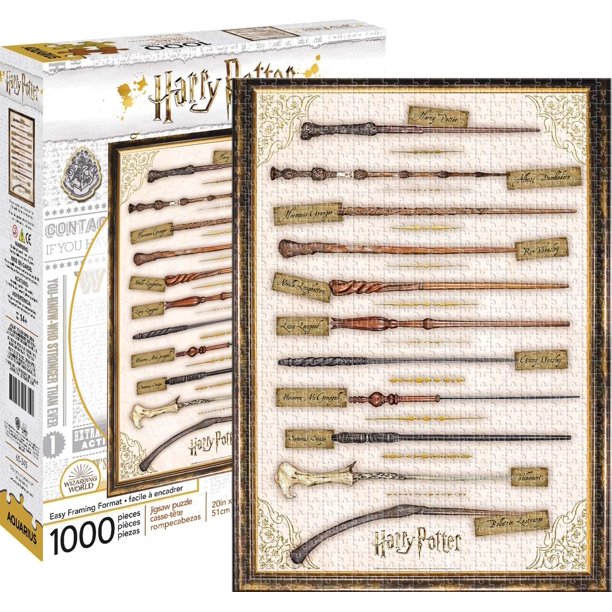 Harry Potter Wands 1000 Piece Jigsaw Puzzle Walmart Com Walmart Com